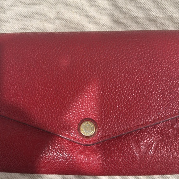 Louis Vuitton Sarah Empreinte Wallet in Scarlet - Picture 5 of 13